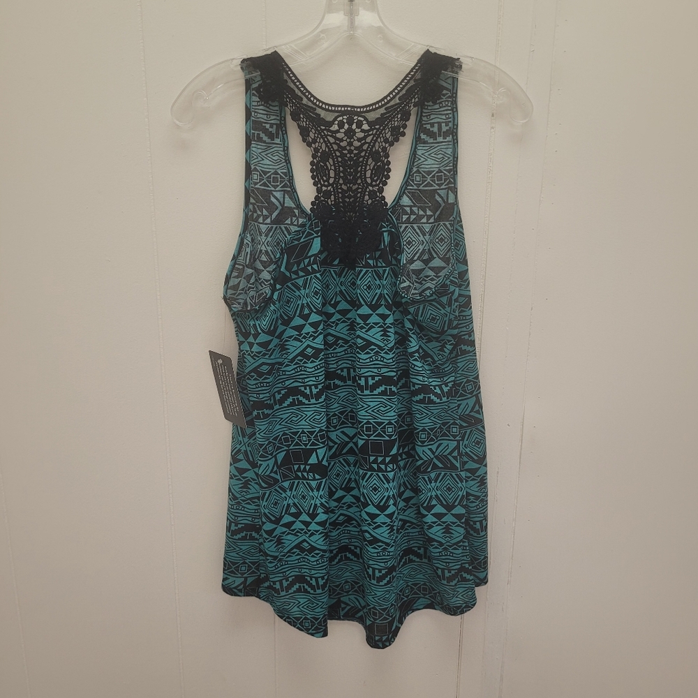 Loop 18 Lace Racerback Tank Top - Picture 3 of 10